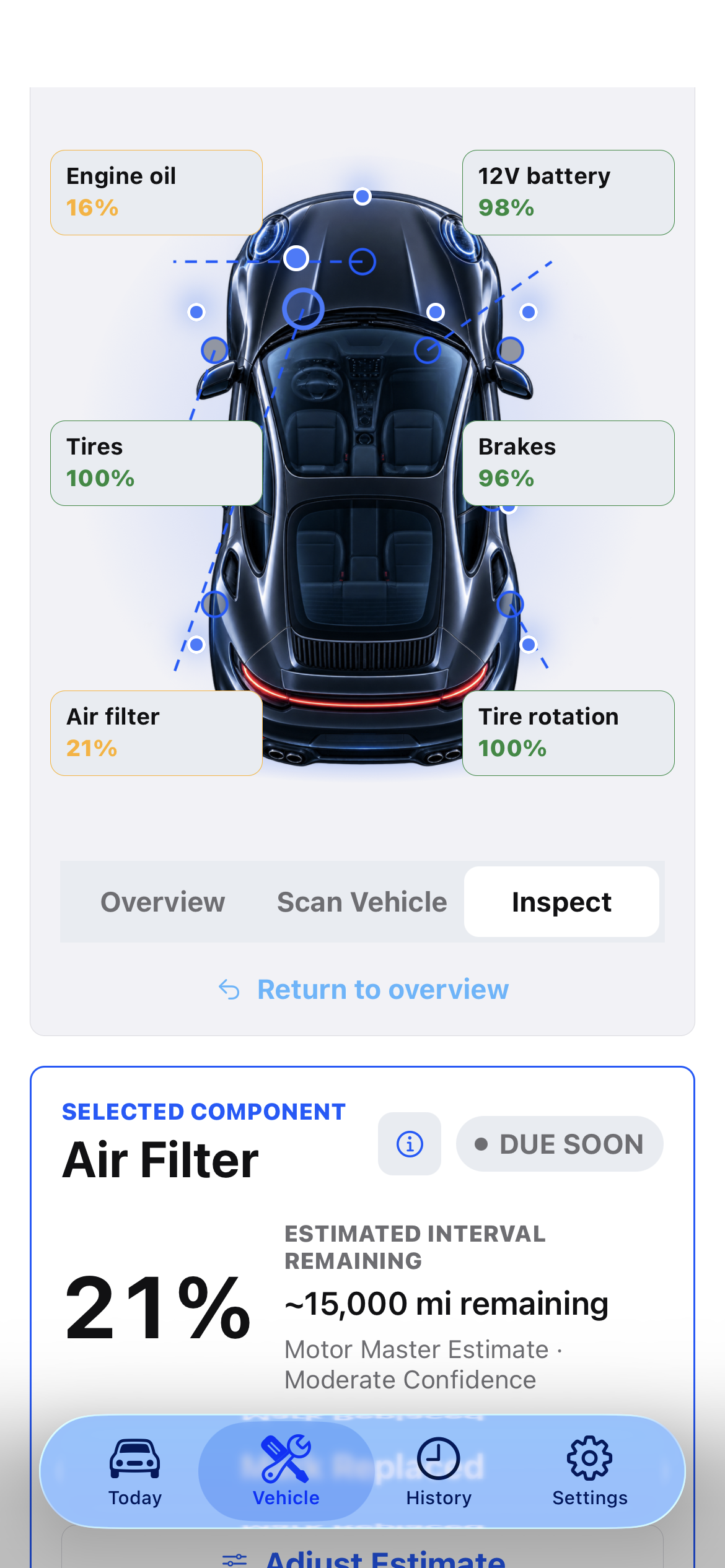 Motor Master app screen 4