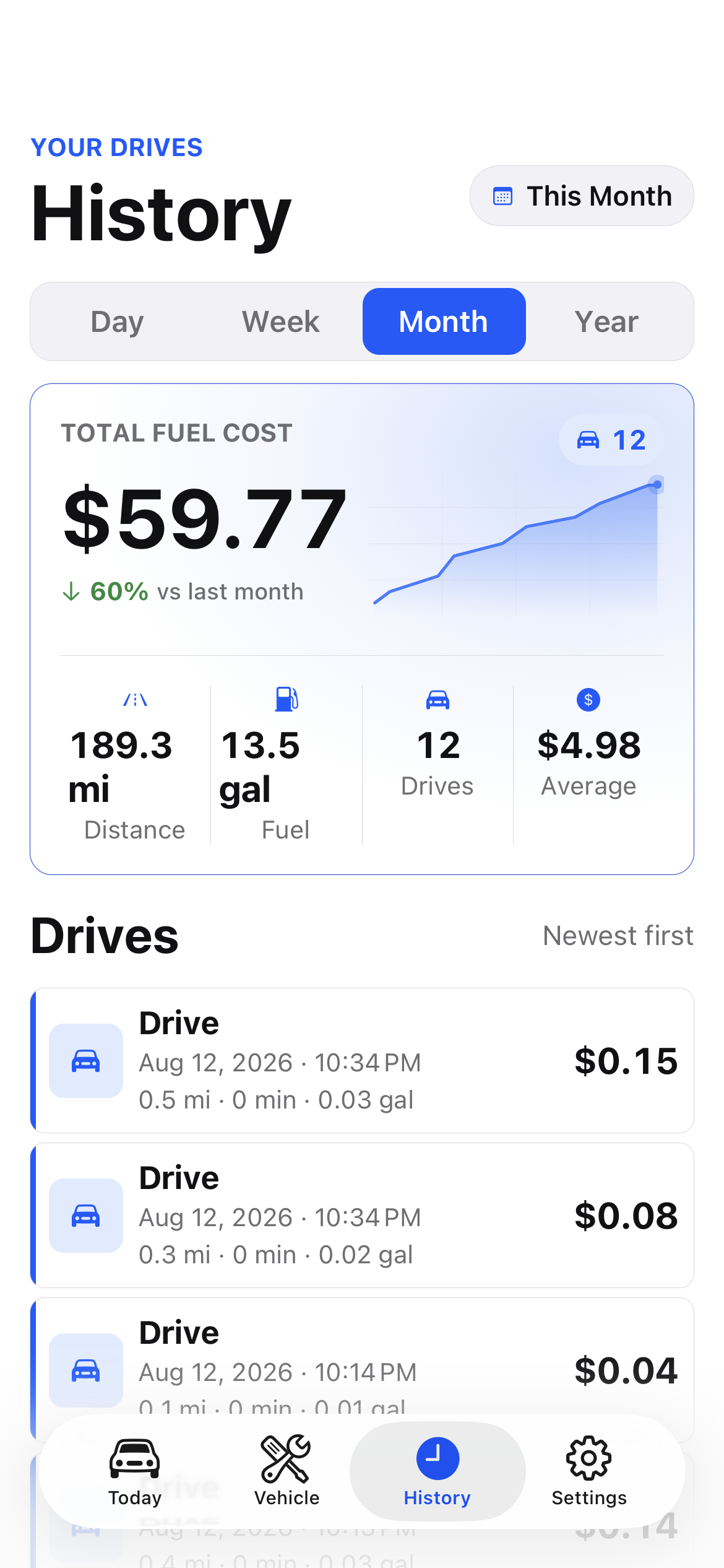 Motor Master app screen 5