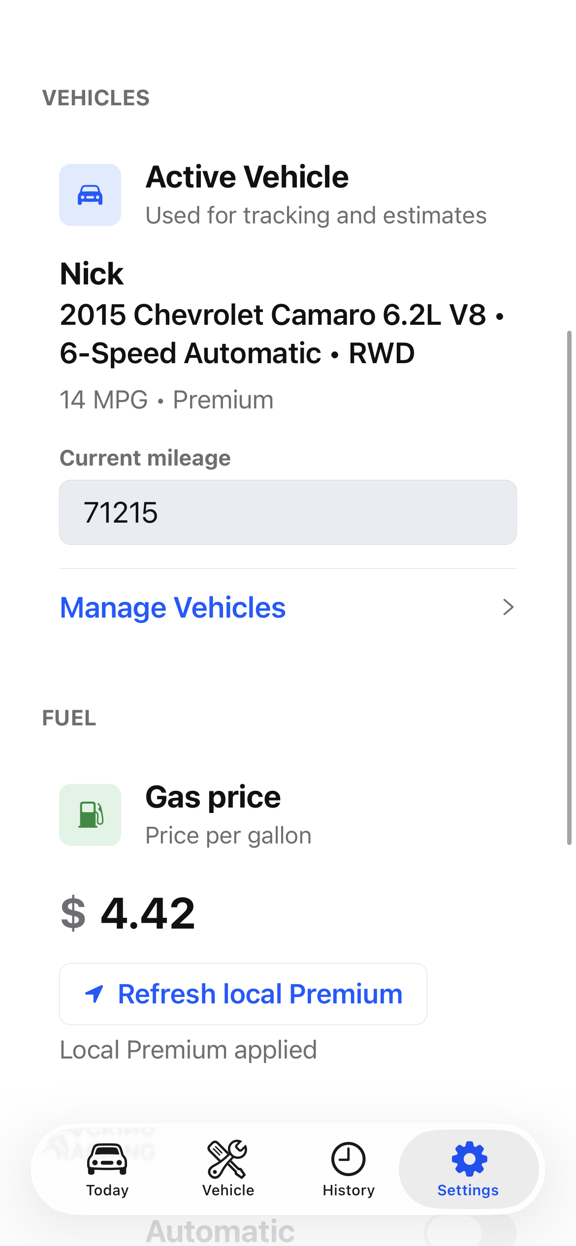 Motor Master app screen 6